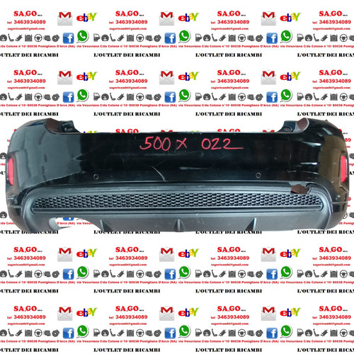 Paraurti posteriore fiat 500x - paraurti,
